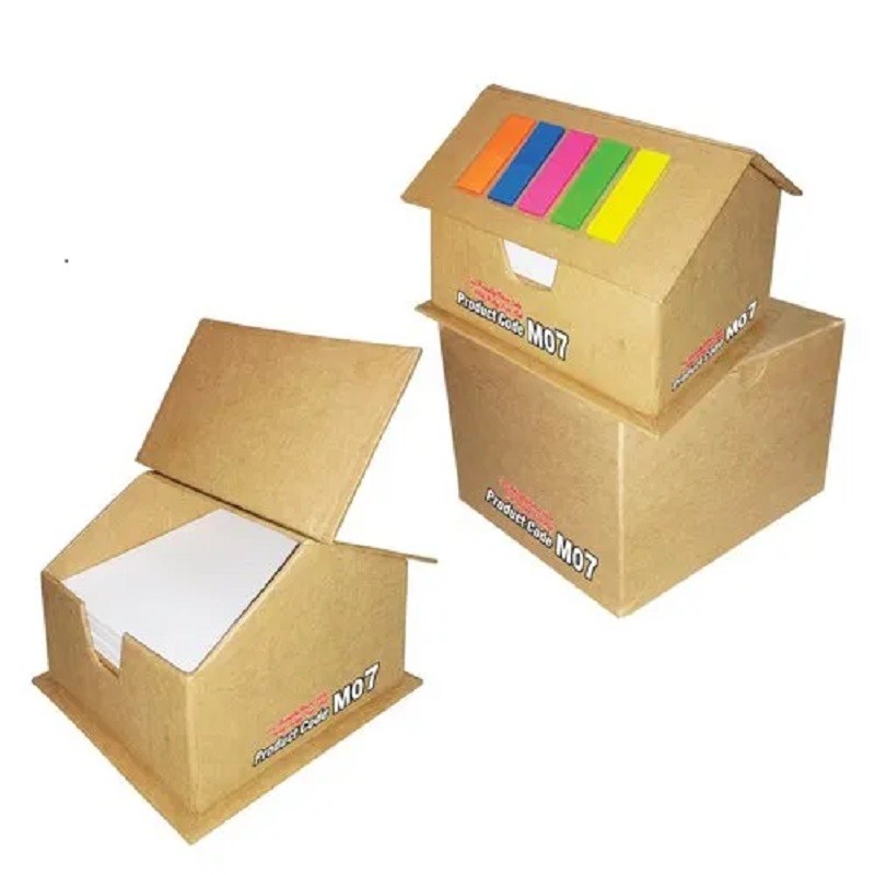 House Cube With Sticky Note Pad