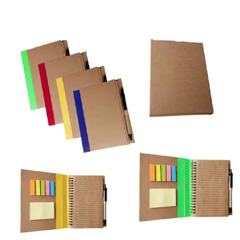 Eco-Friendly Wiro Note Pad With Sticky Note WITH PEN