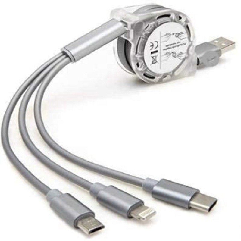 3 in 1 Magnet Head Data Cable