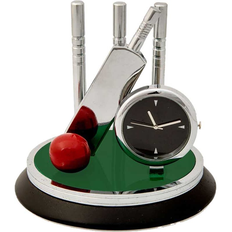 Sleek design and robust construction of the cricket design Table Clocks