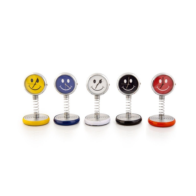 Smiley Spring table clock