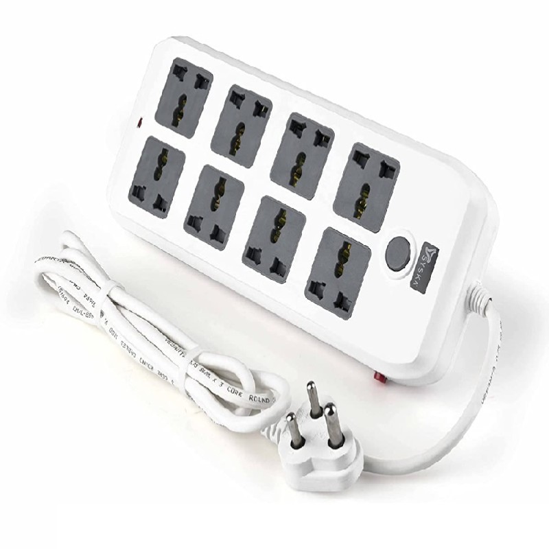 Syska Quadra Prime 8 Way Power Strip 8 Socket Extension Boards