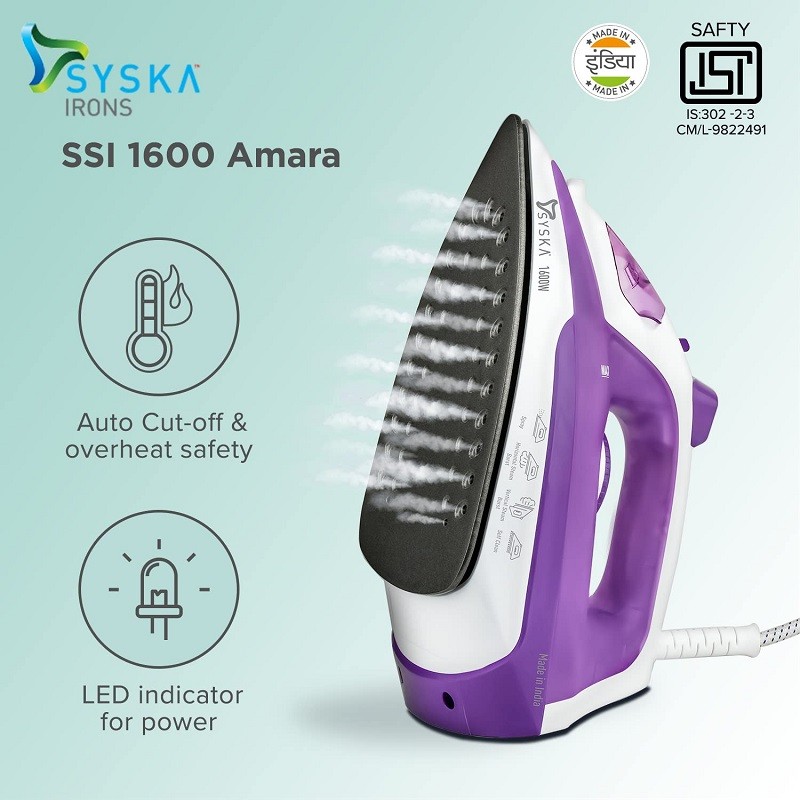 Syska 1600 W Heavy Duty Steam Iron