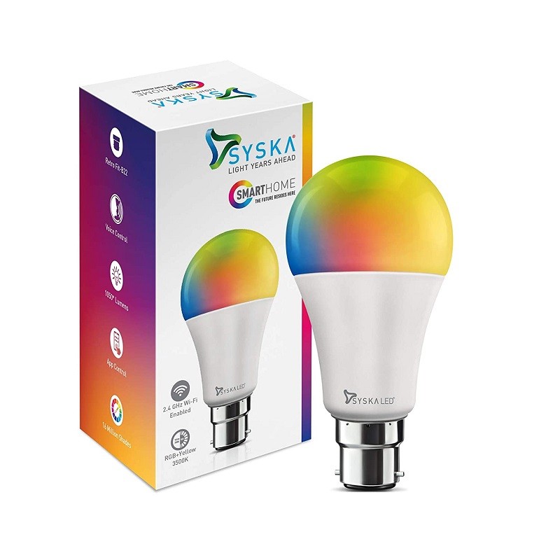 Smart Wi-Fi Enabled 12W Led Bulb Compatible with Alexa & Google Assistant)