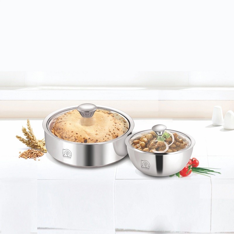 SS Meal Serve GS-1 (Roti Saver & Gravy Pot Mini)