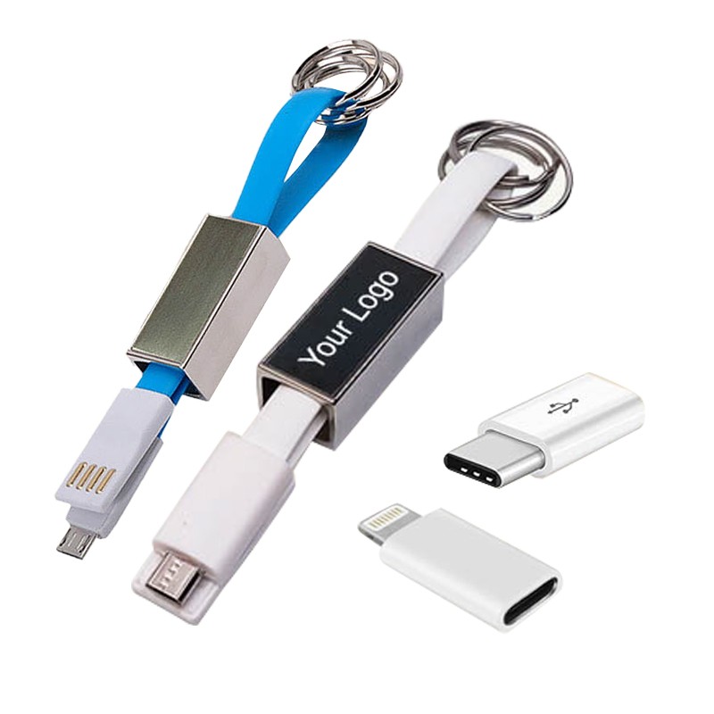 5 In 1 Mobile Charging & Data Cable With Keyring