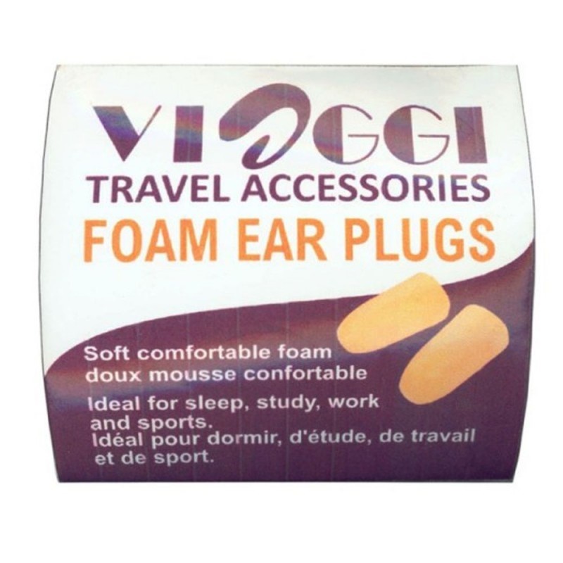 Soft Foam Ear Plugs (Orange) -Pair of 2