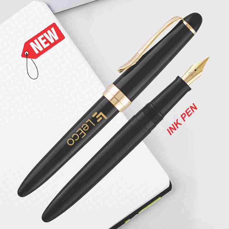 Ink Pen Black Shining Gold Parts