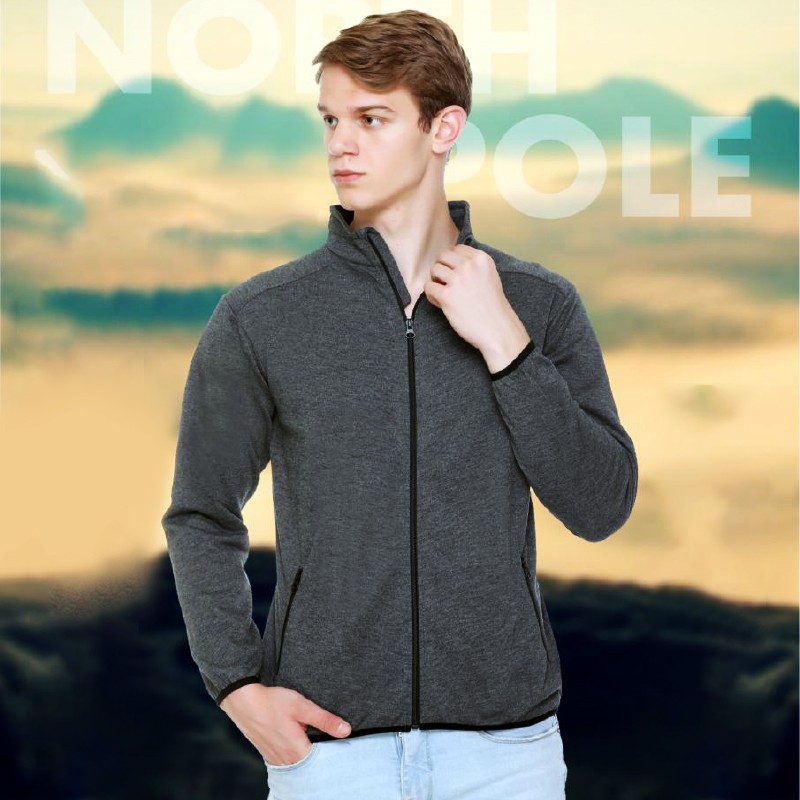 North Pole High Neck Sweatshirt Jacket