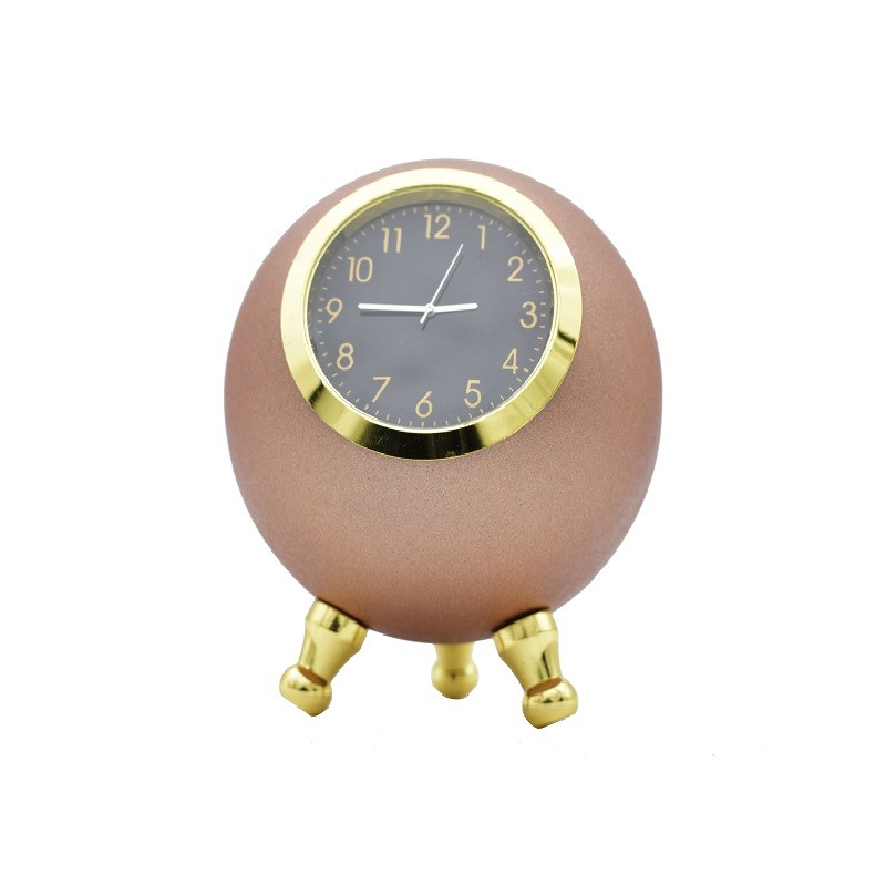 Round Table Clock  with 4 Colours (Brown, Black,  Pink, Gold)