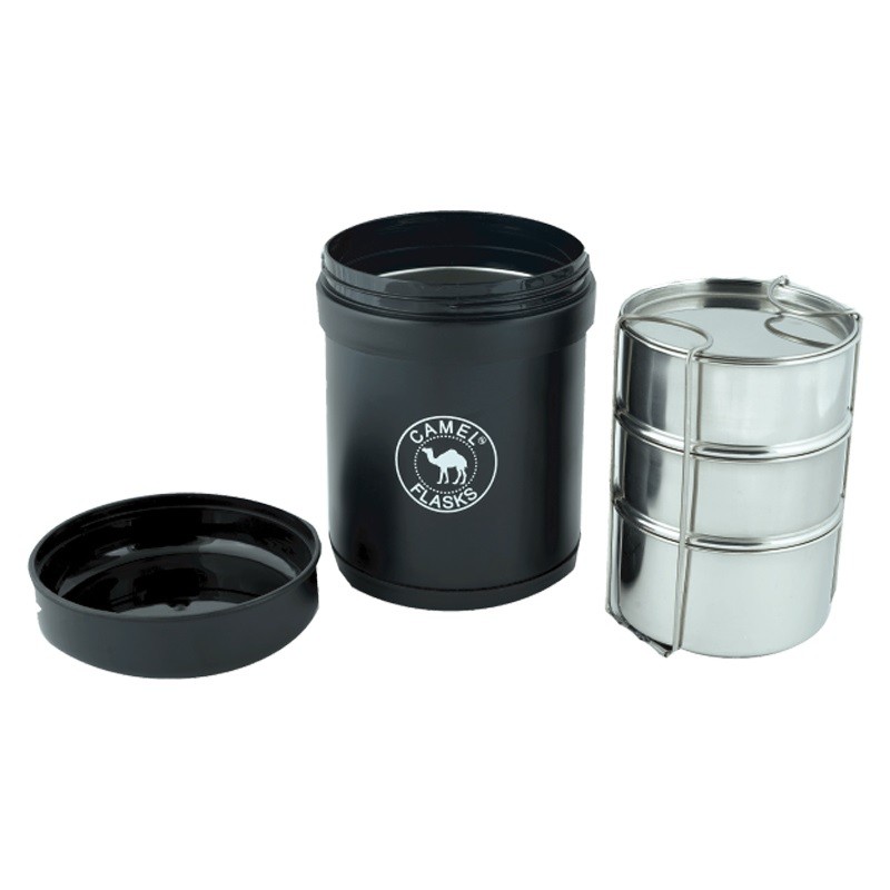 Vacuum Food Jars - CLH 75 AN Black Steel Container