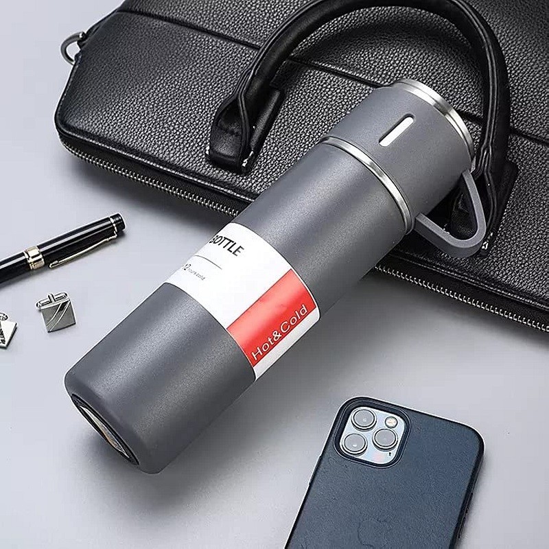 3 in 1 Vacuum Flask Set