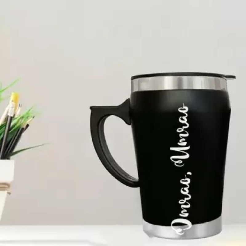 Black Insulated Travel Mug