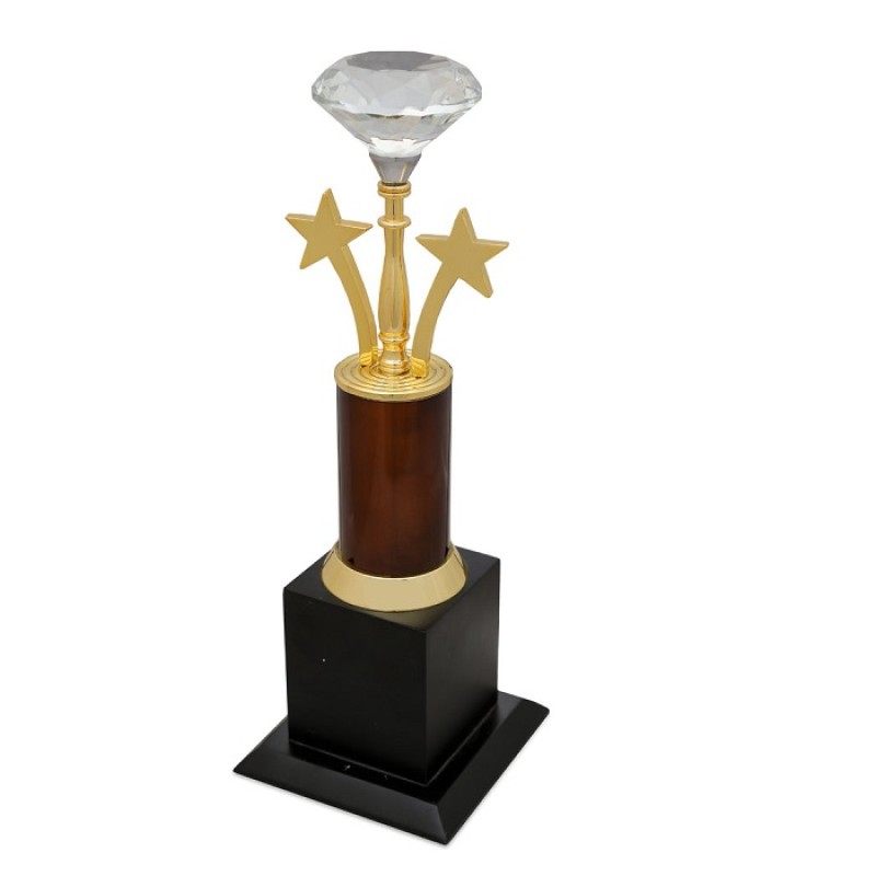 Diamond with two star trophy