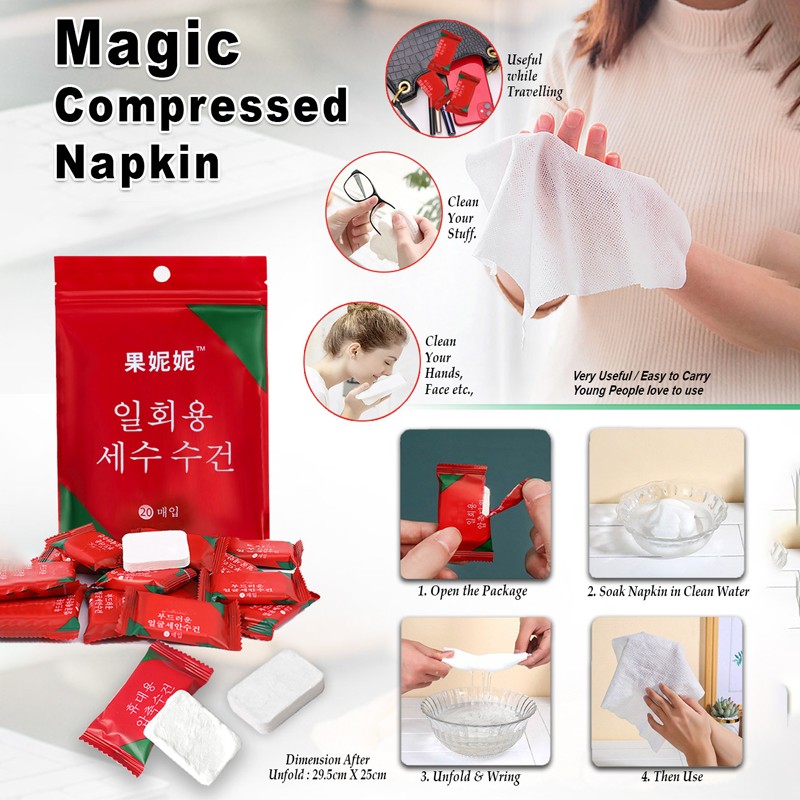 Magic Compressed Napkin